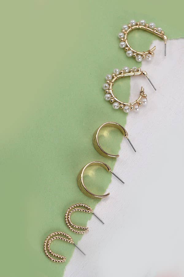 Trio Hoop Earrings