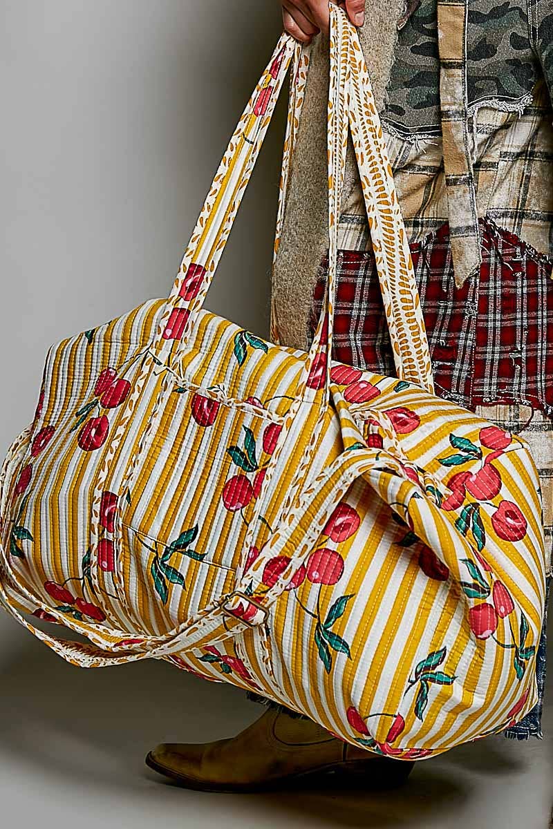 Cherry Quilted Bag