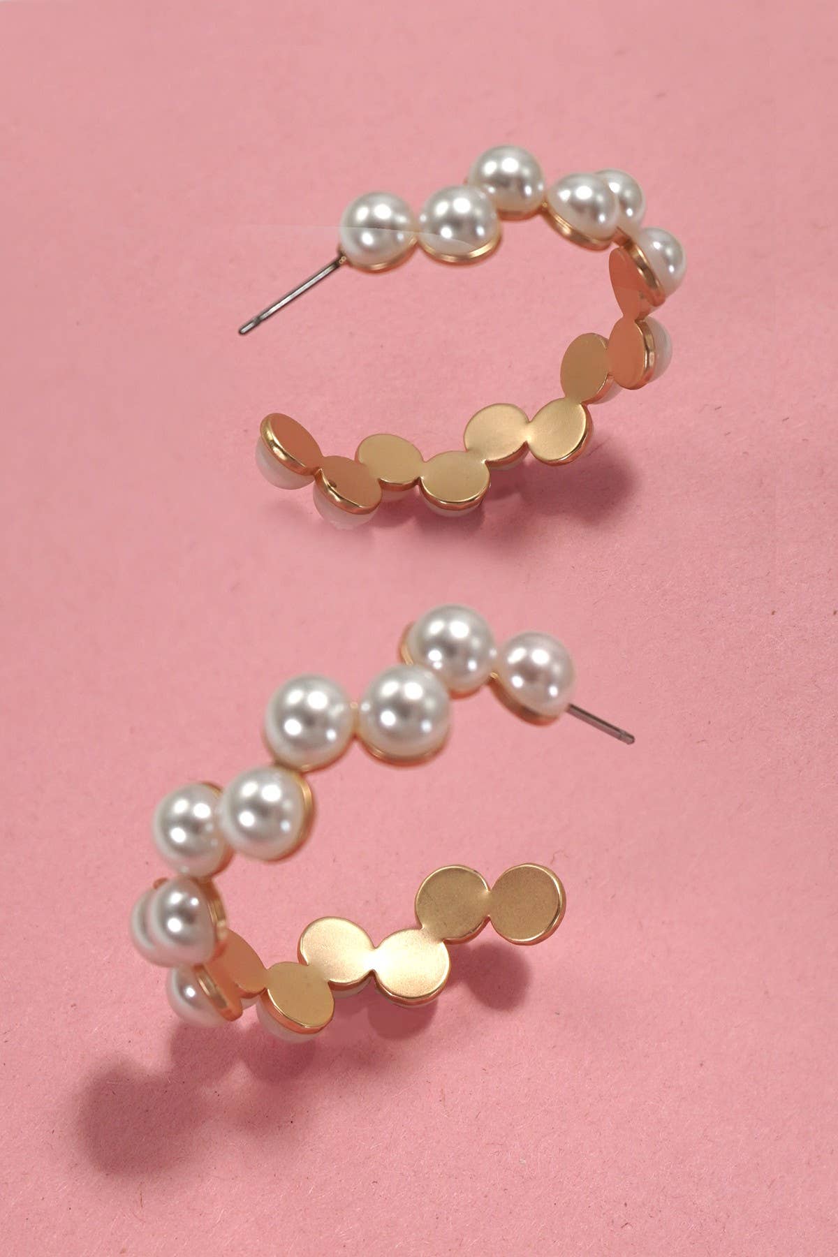 Pearl Hoop Earrings