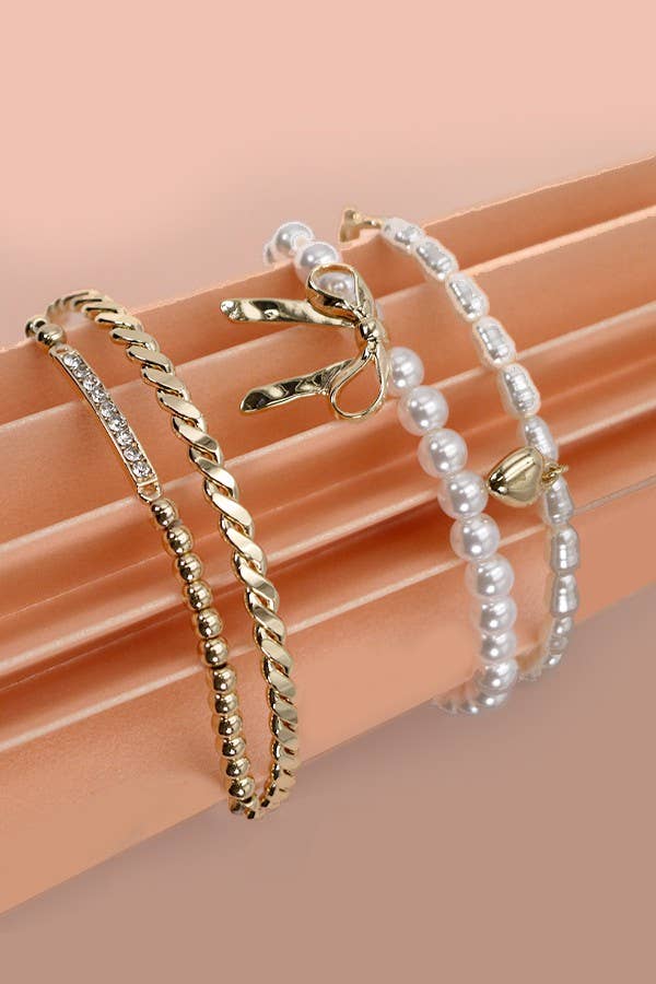 Bow Bangle Set