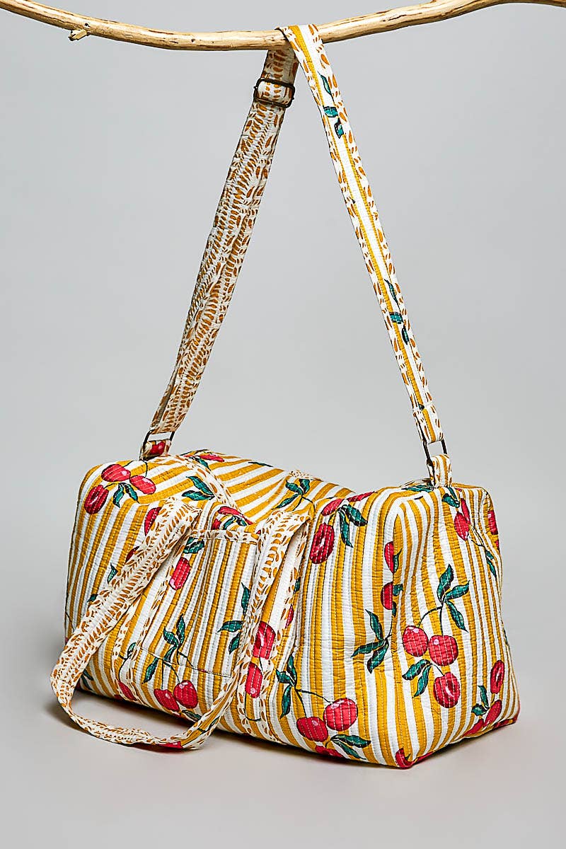 Cherry Quilted Bag
