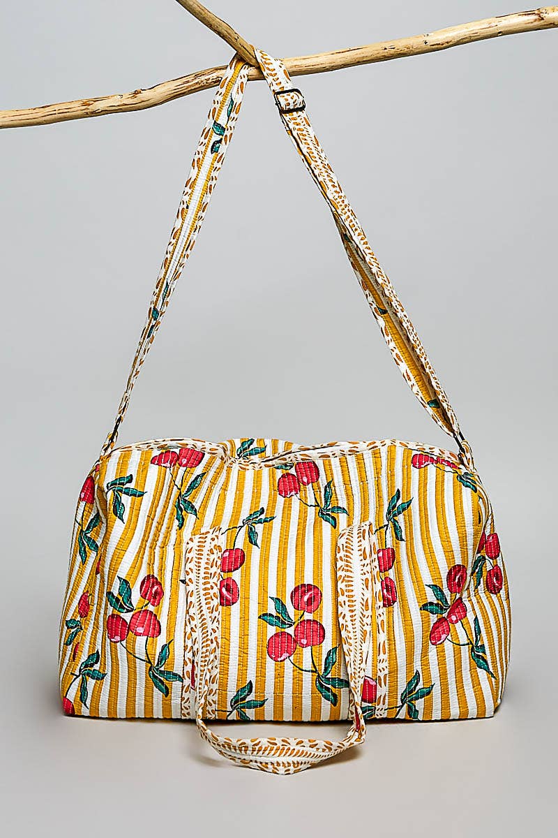 Cherry Quilted Bag