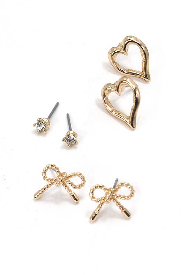 Bow Earring Set