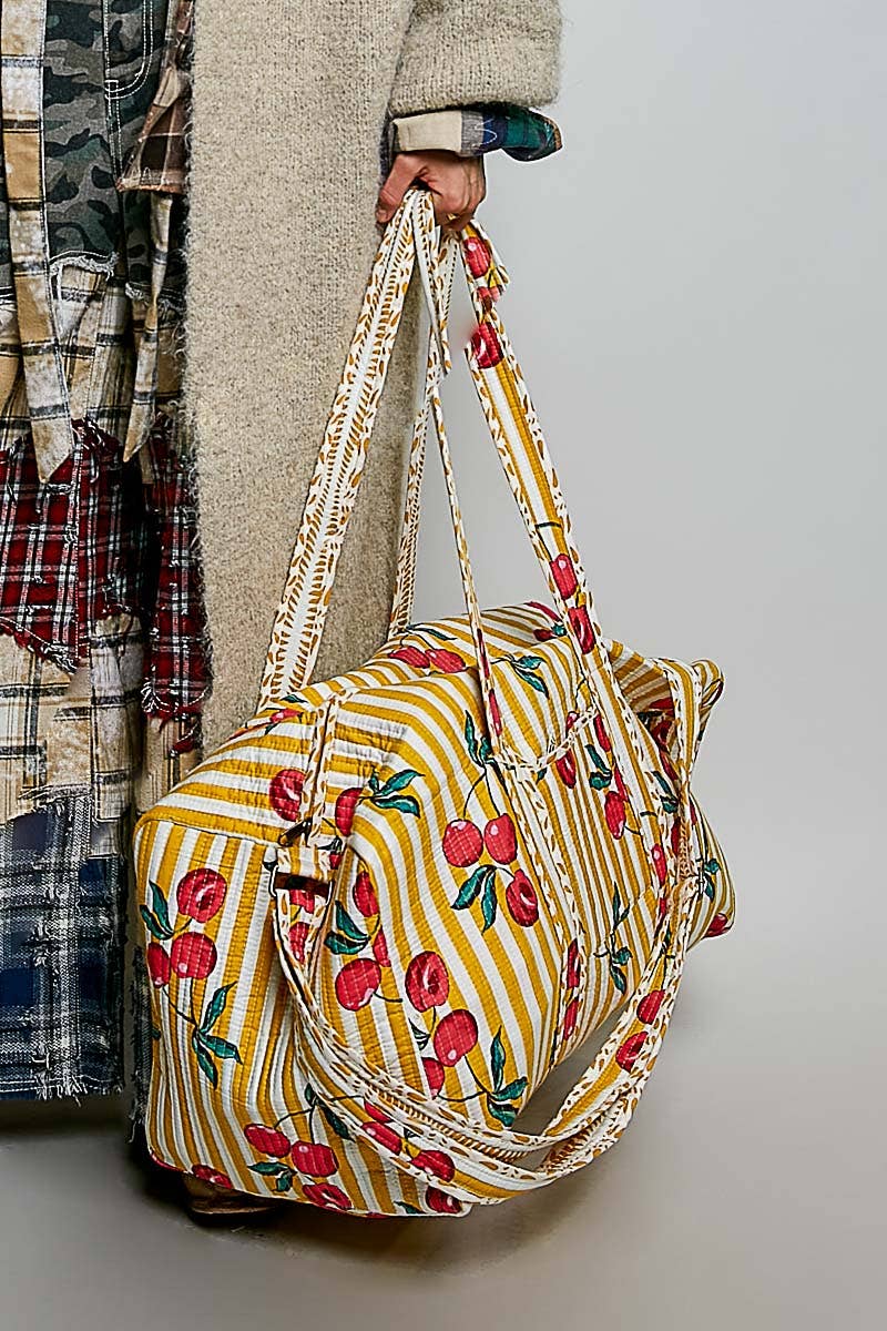 Cherry Quilted Bag