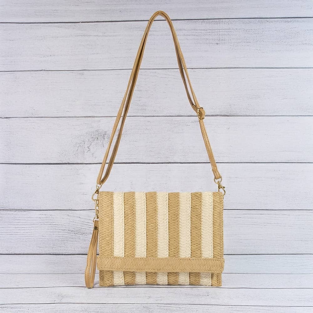 Striped Clutch
