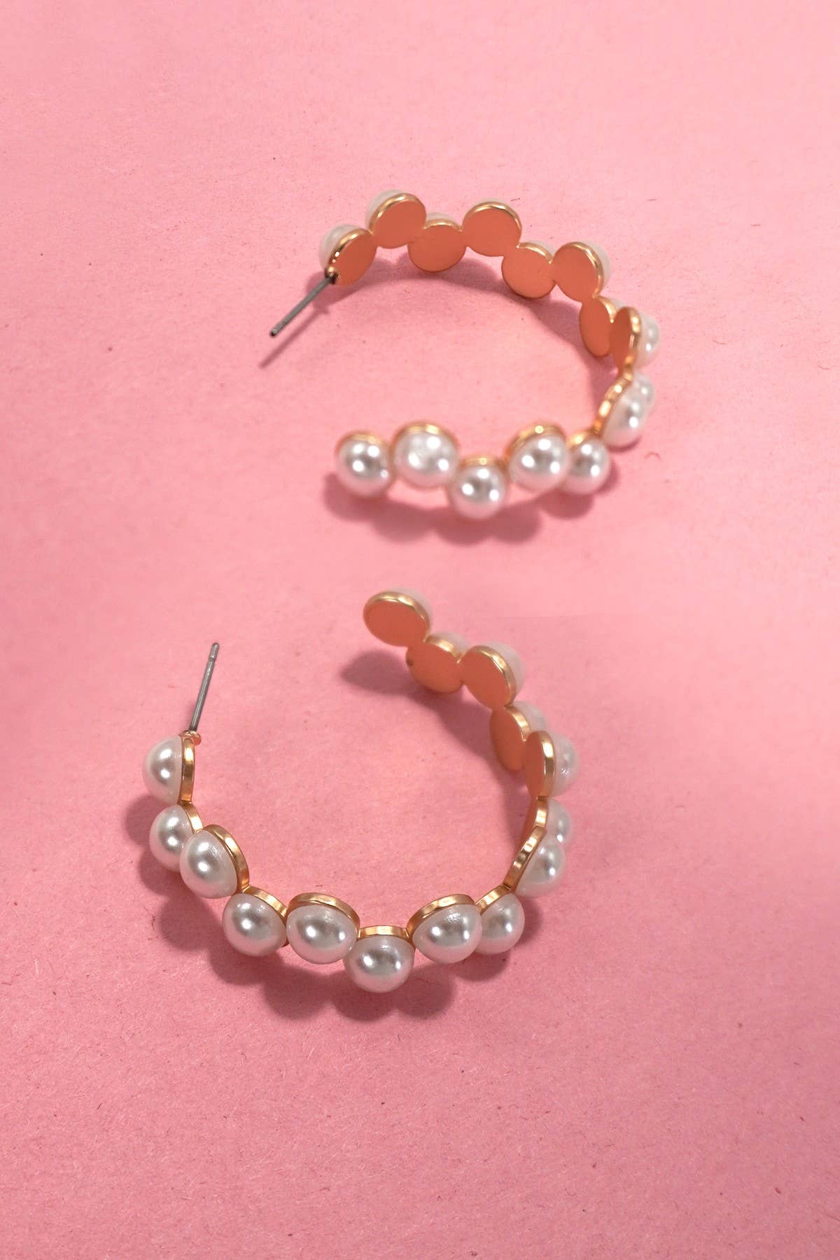 Pearl Hoop Earrings