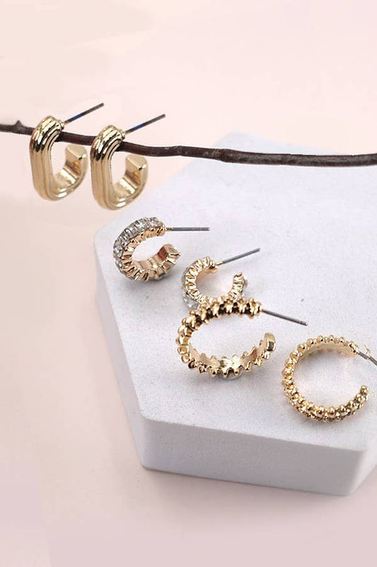 Rhinestone Hoops