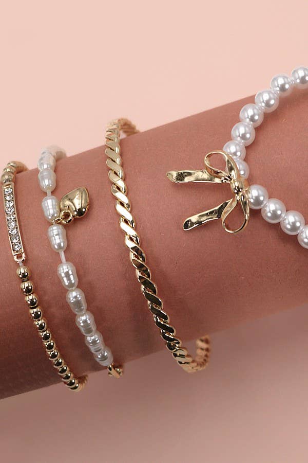 Bow Bangle Set