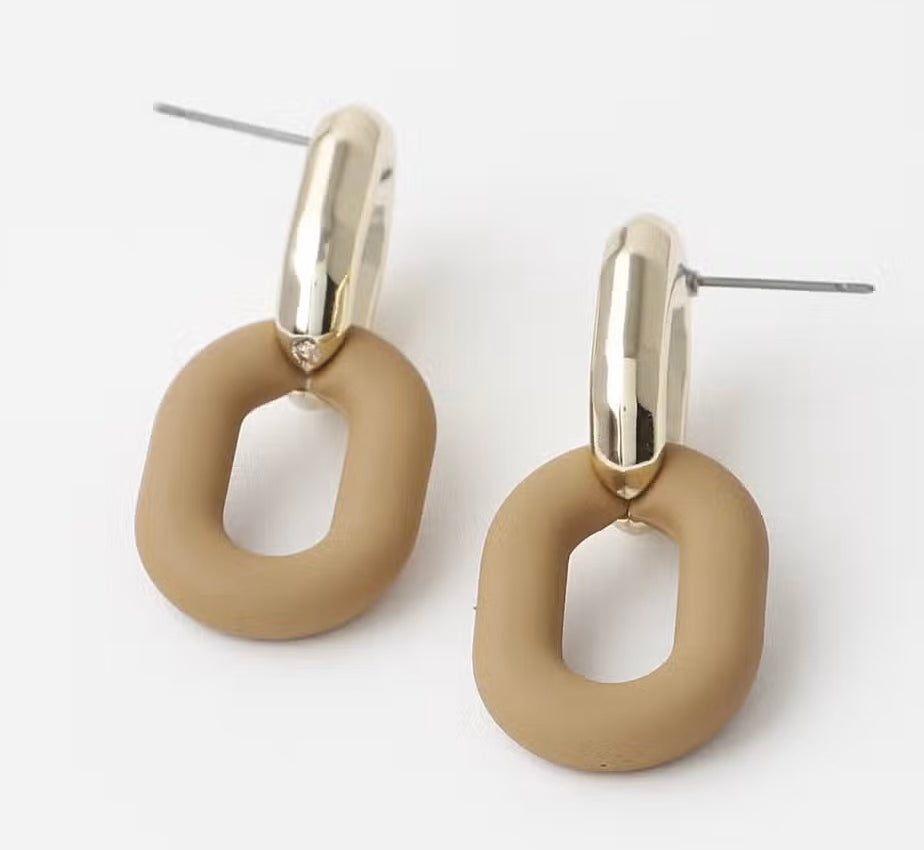 Circle Drop Earrings