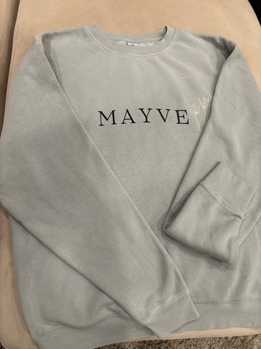 Mayve Crewneck Sweatshirt-Sage