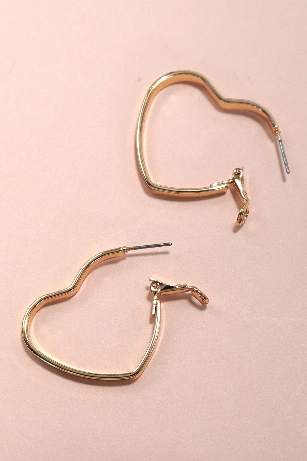 Heart Hoop Earrings