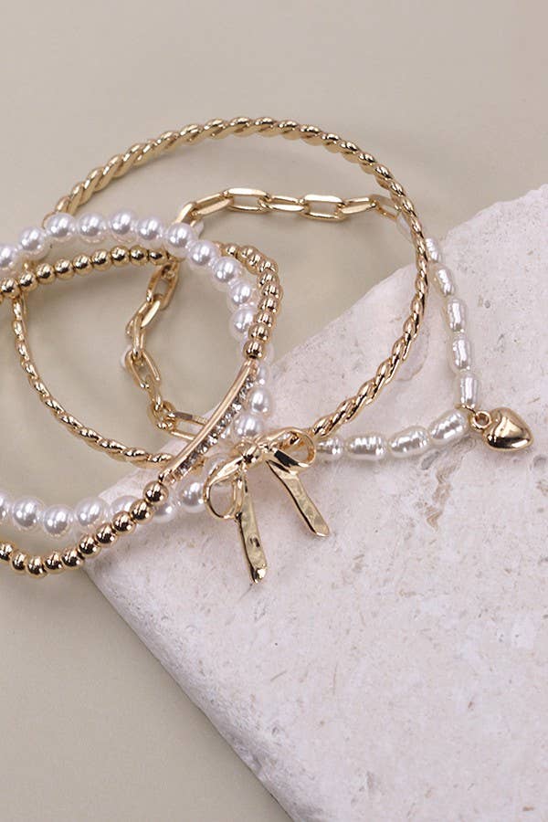 Bow Bangle Set