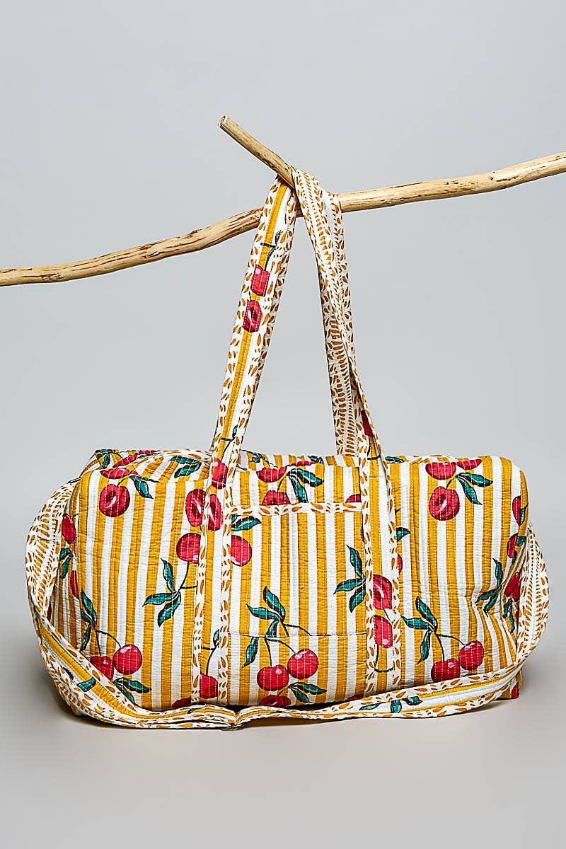 Cherry Quilted Bag