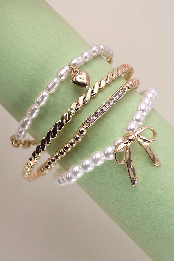 Bow Bangle Set