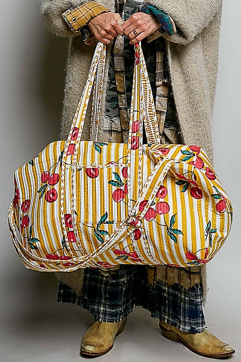 Cherry Quilted Bag