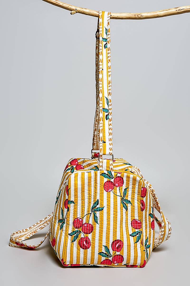Cherry Quilted Bag