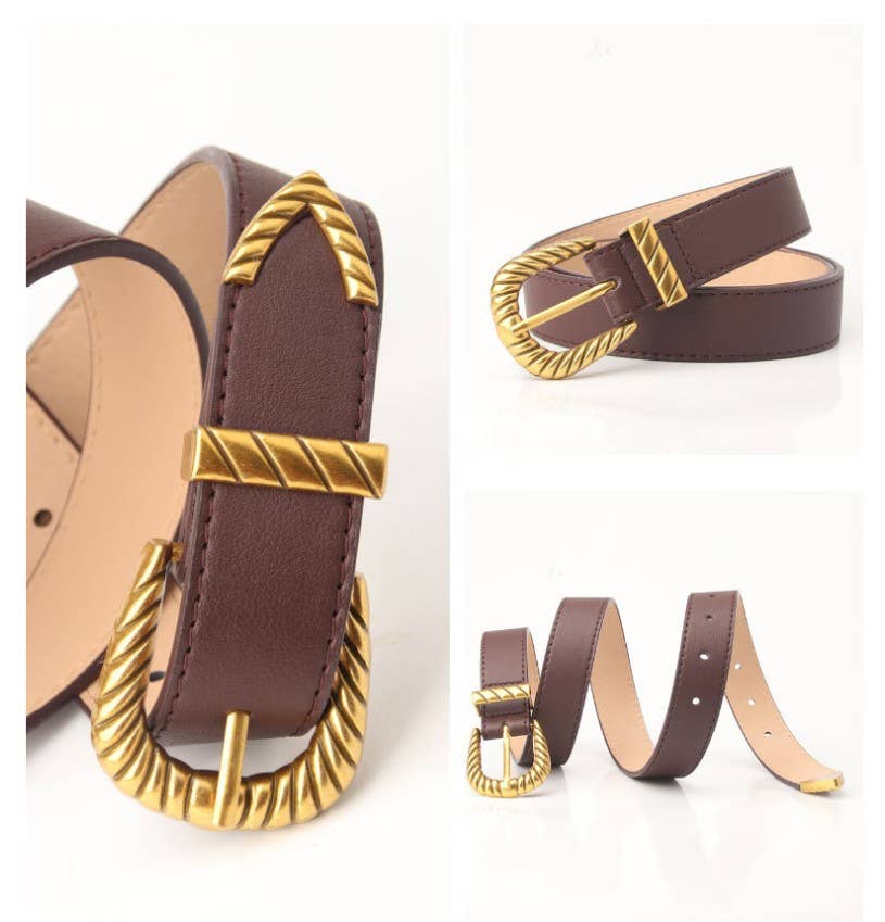 Faux Leather Belt