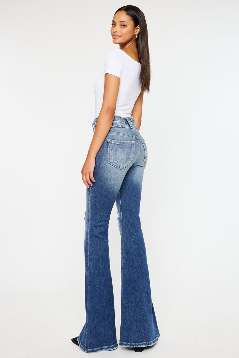 Kancan Delta Flare Jeans