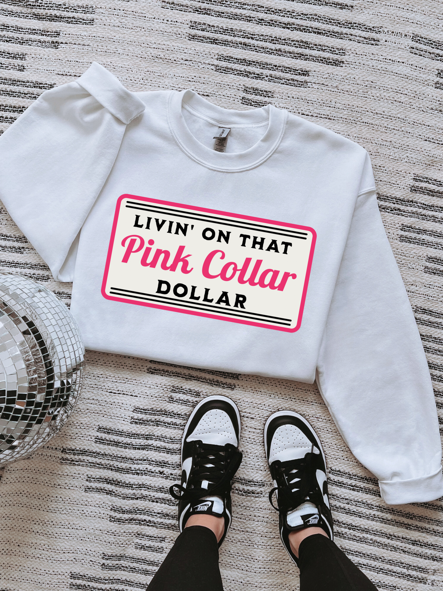 Pink Collar Tee & Crew